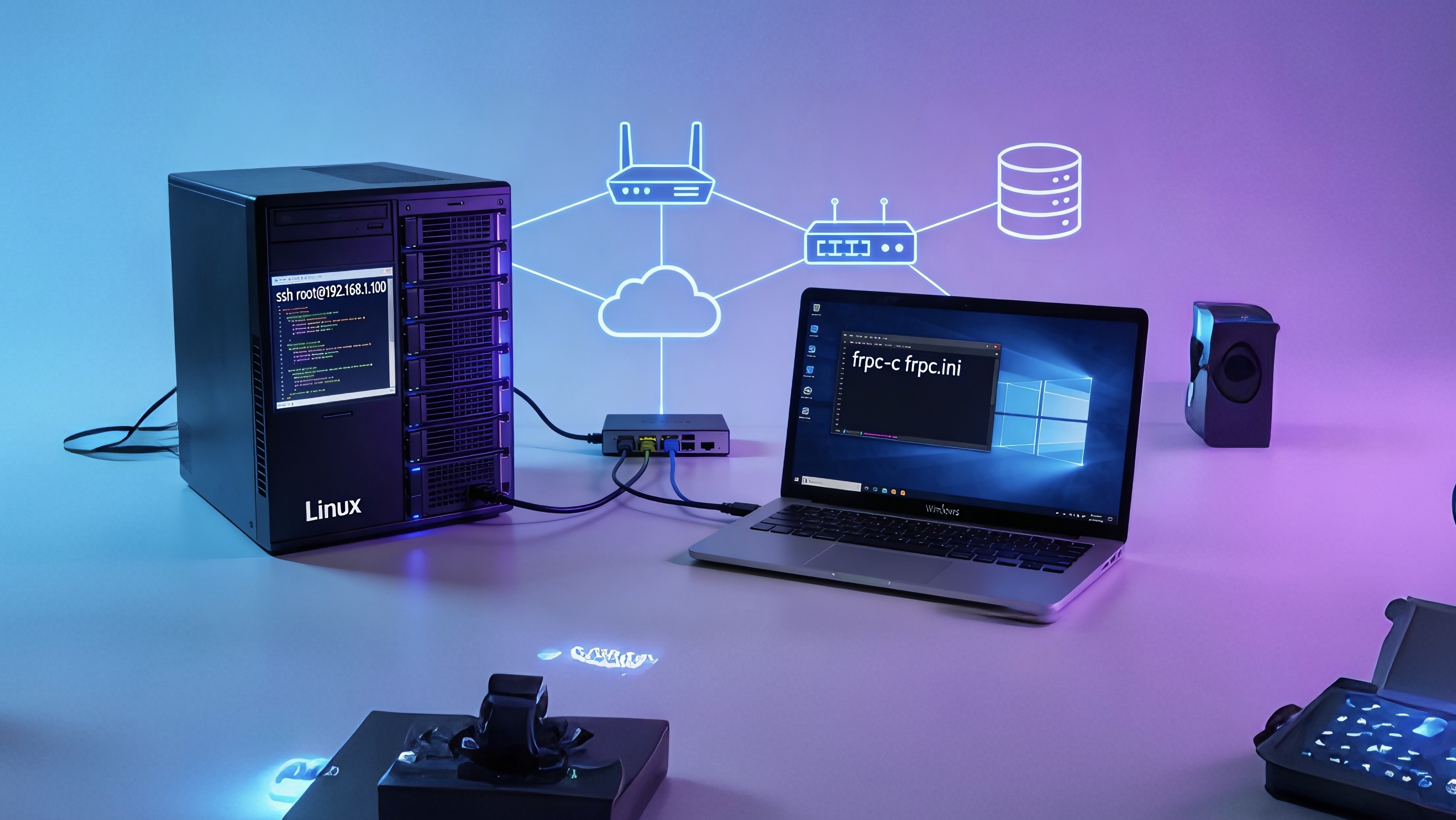 FRP从零开始完整部署教程（Linux服务端+Windows客户端）